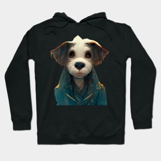 Sad Dog Watercolor Hoodie